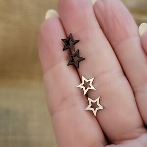🔥LAST PAIR🔥 HOLLOW STAR STUD EARRINGS